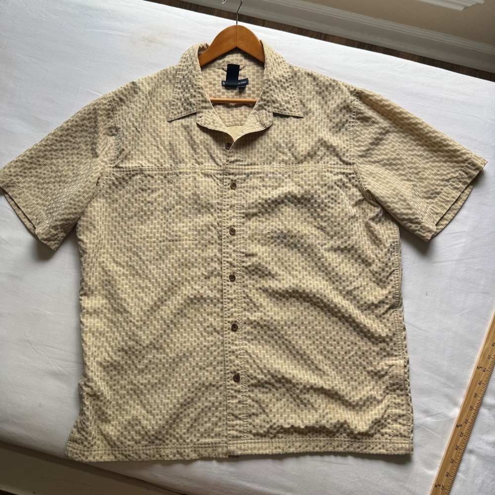 5.11 Tactical Series Mens XL Conceal Short Sleeve Plaid Mesh Lined Utility Shirt